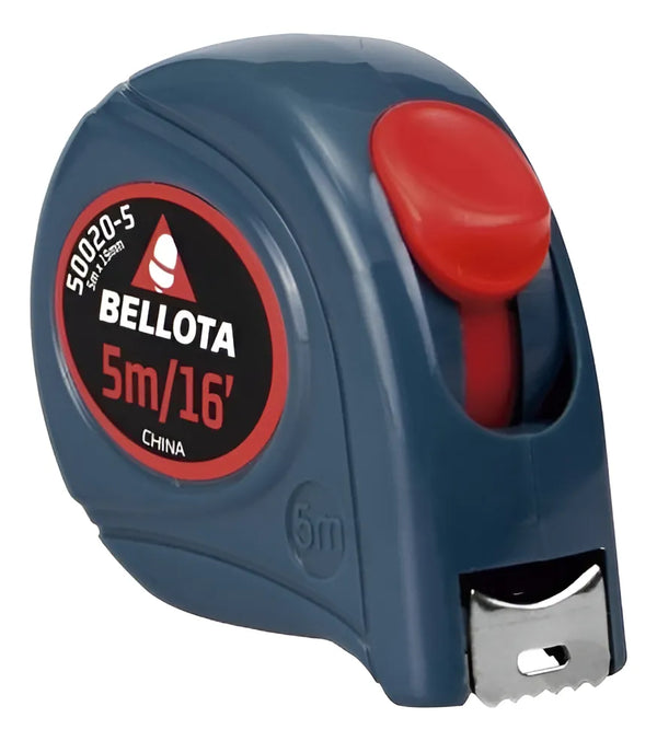 Flexómetro Bellota Doble Impresión 5 Metros Cinta Métrica Profesional 50020-5 bellota