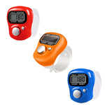 Contador de Dedo Rojo Azul y Naranja 3 Piezas | Contador Manual Mecánico Portátil para Conteo y Estadísticas - vista 1