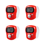 Contador de Dedo Rojo 4 Piezas | Contador Manual Mecánico Portátil para Conteo y Estadísticas - vista 1