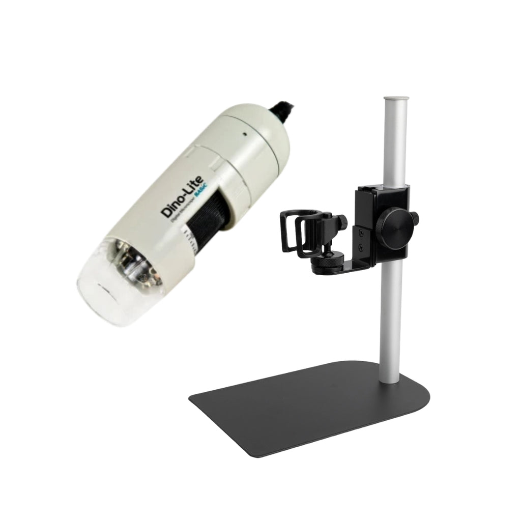 Microscopio Digital Dino-Lite Basic AM2111 USB + Soporte vertical de mesa liviano MS35B