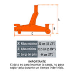 Gato de Patín Truper 2 Toneladas 30 Movimientos Levanta Autos y Camionetas - vista 2