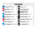 Truper 100872 Juego de 100 Brocas y Puntas en Estuche Plástico Kit de Perforación y Atornillado - vista 4