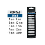Juego de 10 Dados Largos 1/4" Mm Truper para Herramientas Mecánicas - vista 3