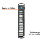Juego De 9 Dados Cortos 3/8" Truper Milimétricos Acero Cromo - vista 3