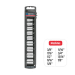 Juego De 9 Dados Cuadro 3/8 Std Truper 13950 Para Mecánica - vista 3