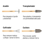 Juego de 4 Herramientas para Jardín Truper 15040 | Mango de 12-1/4 Pulgadas - vista 4