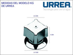 Juego De Manerales Grandes Kg Acabado Cromo Urrea-V - vista 3