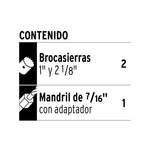 Juego De 3 Piezas Truper 100816 Para Instalar Cerraduras Profesional - vista 2