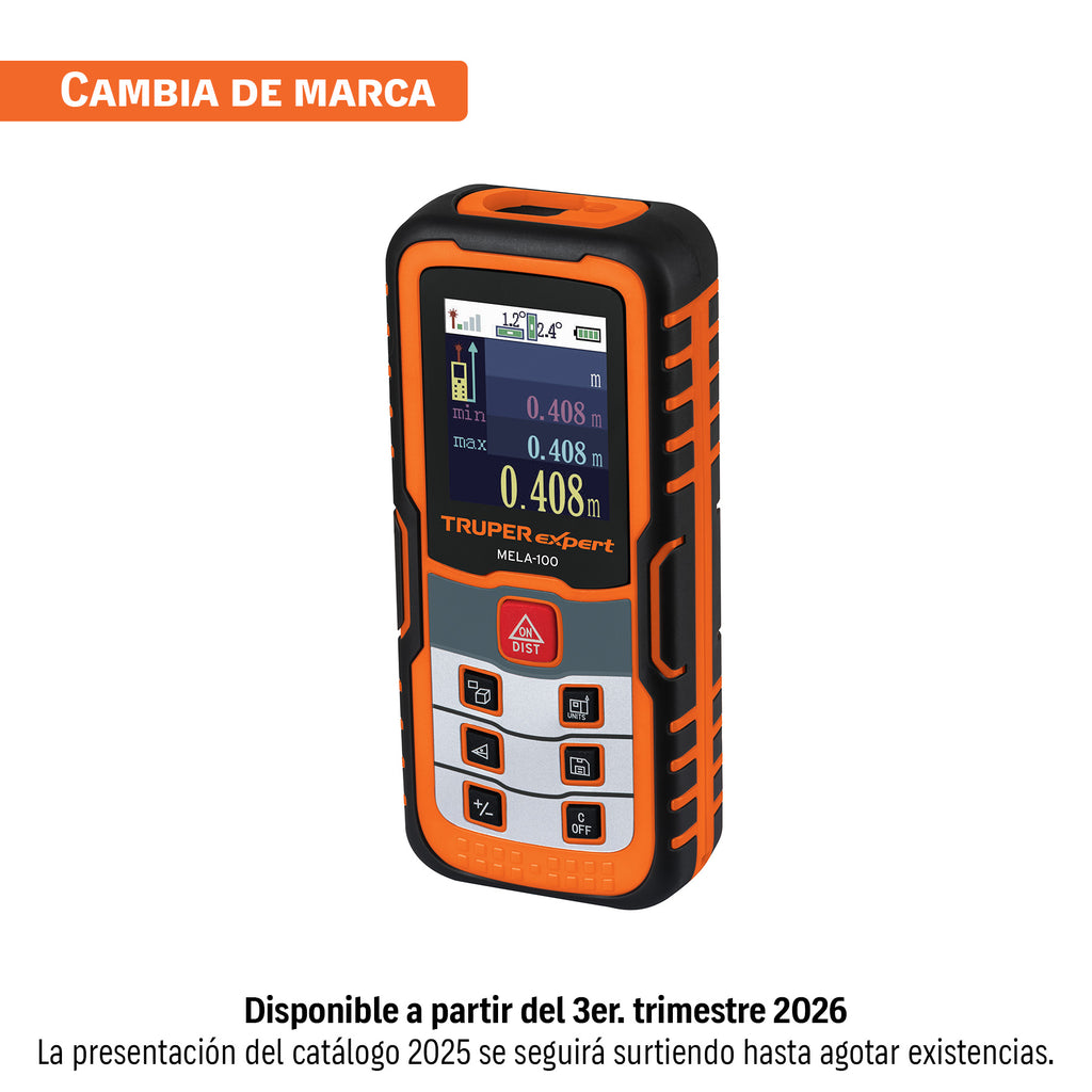 Medidor Láser de Distancia Truper 100 Metros Profesional Preciso