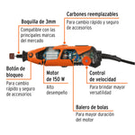 Moto Tool Profesional Truper 150W 17449 Multiherramienta Eléctrica - vista 5