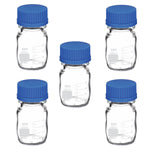 Frasco Para Laboratorio Kelve Vidrio Graduado C/ Tapa 100 Ml Paq C/5 - Vista 1