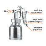 Pistola para Pintar Truper 14037 Baja Presión 1.5 mm Aluminio 1 L - vista 3