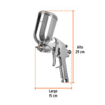Pistola Para Pintar De Gravedad 400ml Truper Profesional 13060 - vista 3