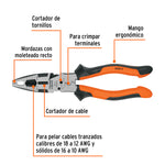 Pinza Multi 8 Electricista Comfort Grip Truper 103012 Profesional - vista 2