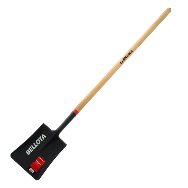 Pala Cuadrada Bellota 6SHO83LWP Pro con Mango Largo de Madera