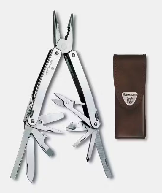 Multiherramienta Victorinox Spirit X 24 Usos 3.0224.L con Funda de Cuero Original