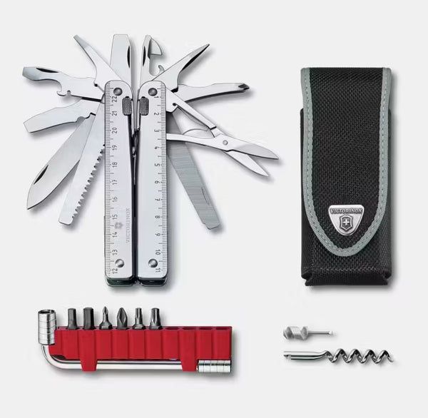 Victorinox Swiss Tool X Plus 3.0338.L Multiherramienta Suiza 37 Usos con Funda de Piel Original