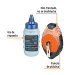 Chocla Marcador de Línea 30 Mts con Tiza y Burbuja – Herramienta para Trazado Profesional - vista 3