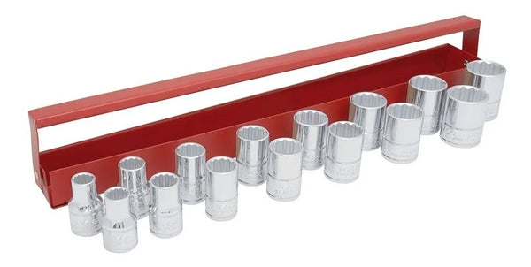 Juego De 15 Dados Métricos Cuadro De 1/2'', 12 Puntas Urrea