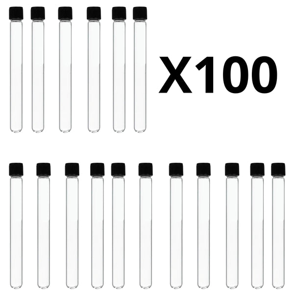 Tubos De Cultivo Ensayo Con Tapa Rosca 20x150 100 Piezas