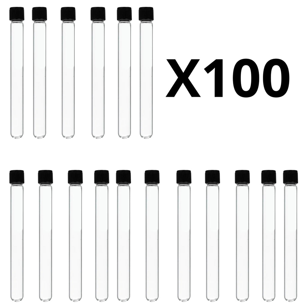 Tubos De Cultivo Ensayo Con Tapa Rosca 20x150 100 Piezas