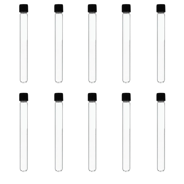 Tubos De Cultivo Ensayo Con Tapa Rosca 16x150 10 Piezas