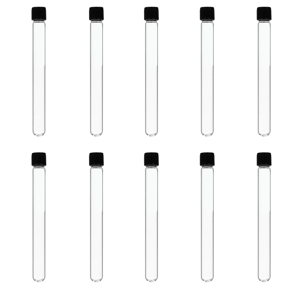 Tubos De Cultivo Ensayo Con Tapa Rosca 20x150 10 Piezas