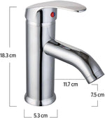 Llave Monomando para Lavabo Dica 4434 | Mezcladora Cromada para Baño - vista 2