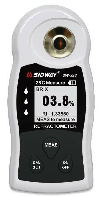 Refractómetro Digital SNDWAY SW-593 | Medidor Brix de Alta Precisión para Azúcar, Líquidos y Soluciones