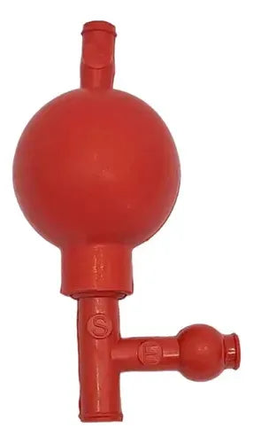 Succionador De Pipetas 3 Vías Bulbo De Hule