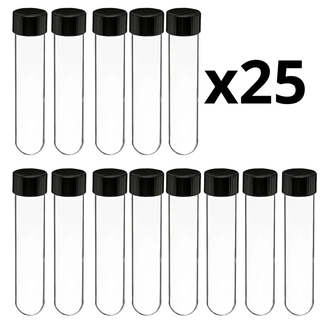 Tubos De Cultivo Ensayo Con Tapa Rosca 13x100 25 Piezas